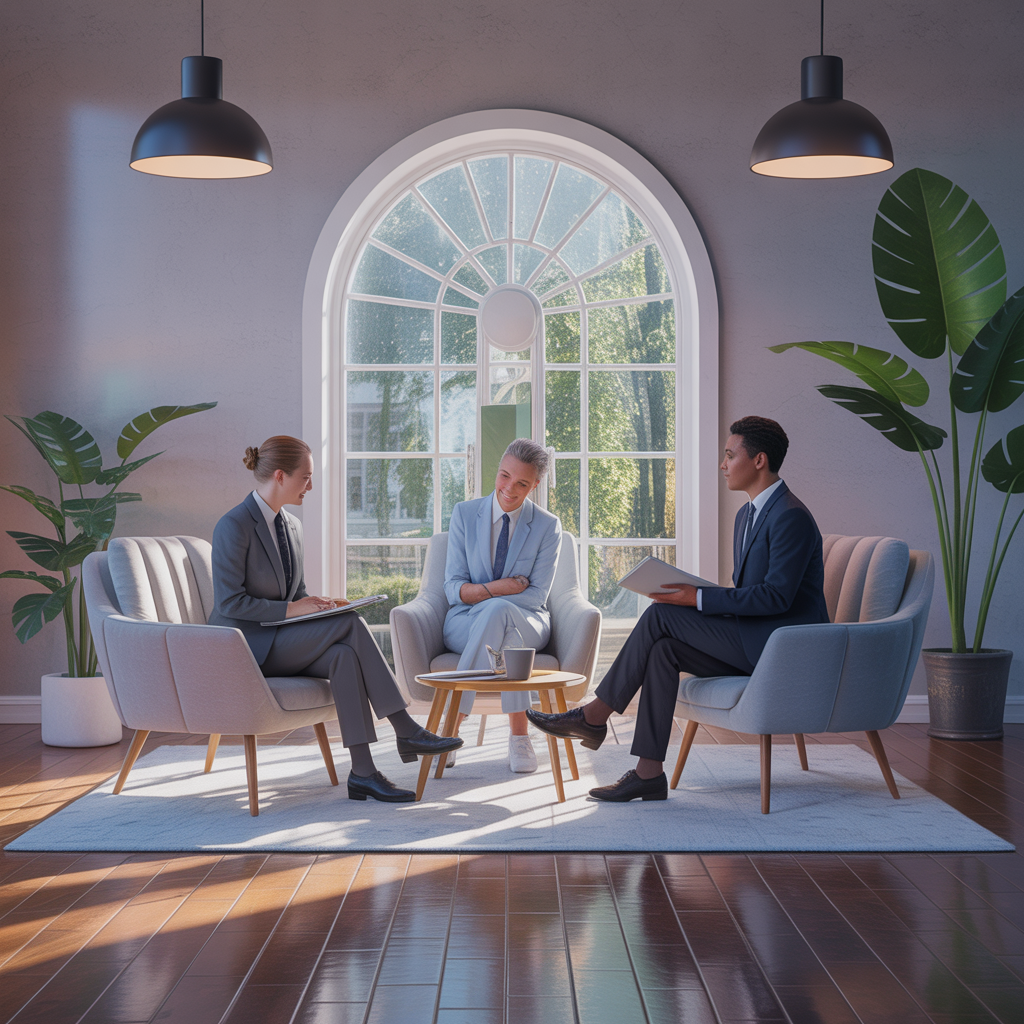 Interface numérique symbolisant les outils technologiques en coaching